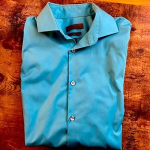 Teal Calvin Klein Extreme Slim Fit Dress Shirt